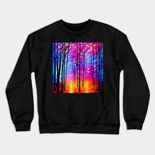 Magical Forest at Sunrise Crewneck Sweatshirt